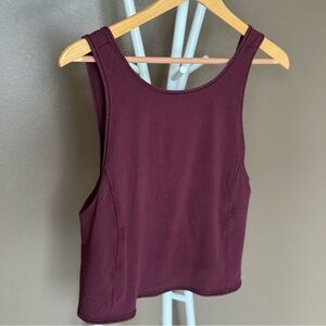 Lululemon Twist It Tank Top in Maroon